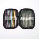 22Pcs/Set Aluminum Knitting Needles Set Ergonomic Grip Crochet Hook Soft  ZPH