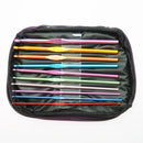 22Pcs/Set Aluminum Knitting Needles Set Ergonomic Grip Crochet Hook Soft  ZPH