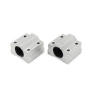 2pcs SCS6UU  Linear motion slide bearing block Al Rail guide shaft MRH HCR