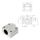 2pcs SCS6UU  Linear motion slide bearing block Al Rail guide shaft gfd WNP