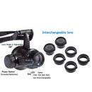 Double Eye Jewelry Watch Repair Magnifier Loupe Glasses With LED Light  WLQ