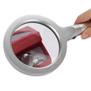 5X/10X Handheld Magnifier Reading Magnifying Glass 12 LED Lights Jewelry L ECI