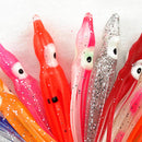 50PCS Squid Skirt Lures Bait Hoochies Saltwater Soft Fishing Lures JXB