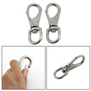 2PCS  Aluminum CarabinerKey Chain Clip Snap Hook Karabiner Camping Keyri HJY