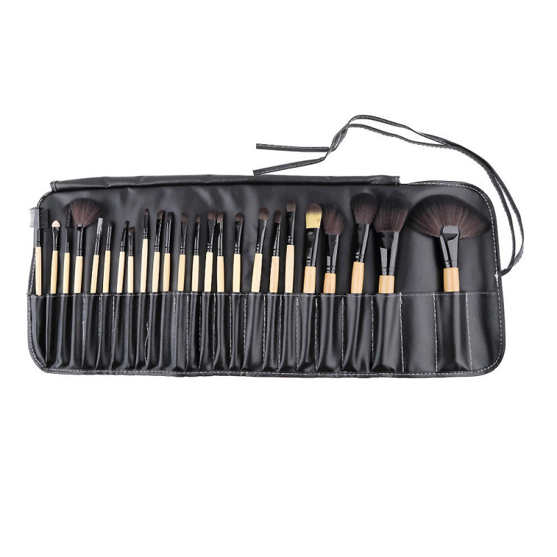Pro 24 Pcs Makeup Brushes Cosmetic Tool Kit Eyeshadow Powder Brush Case B IQH