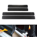 Door Anti Kick Pad Protector Trim Film Carbon Fiber Leather Universal ATH