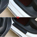 Door Anti Kick Pad Protector Trim Film Carbon Fiber Leather Universal ATH