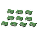 10Pcs 2.54mm 0.1" Universal 4 Pin 4 Poles PCB Screw Terminal Block Connector