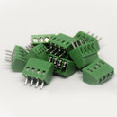 10Pcs 2.54mm 0.1" Universal 4 Pin 4 Poles PCB Screw Terminal Block Connector