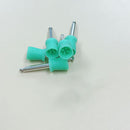100 Dental Polishing Polish Prophy Cup Brush 4 Webbed Random Color Latch WGK