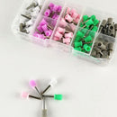 100 Dental Polishing Polish Prophy Cup Brush 4 Webbed Random Color Latch WGK