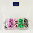 100 Dental Polishing Polish Prophy Cup Brush 4 Webbed Random Color Latch WGK