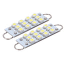 10 x USA Xenon White Rigid Loop Light 12 SMD LED Dome Trunk Cargo lights 44mm