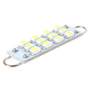 10 x USA Xenon White Rigid Loop Light 12 SMD LED Dome Trunk Cargo lights 44mm