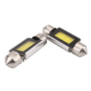 White Xenon 36mm Car COB LED License Plate Light 6418 C5W 4W LED Bulbs 12 GMN