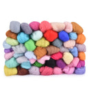 50 Colors Needle Felting Wool Fiber Roving Felt Starter Spinning DIY Craft OBF