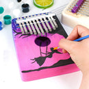 10 Key Kalimba DIY Kit Basswood Thumb Piano Mbira for Handwork Painting P KTJ