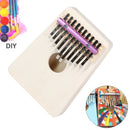 10 Key Kalimba DIY Kit Basswood Thumb Piano Mbira for Handwork Painting P YOP