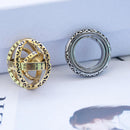 2x Stainless Steel Creative Astronomical Ball Ring Sphere Constellation Retro