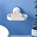 Stainless Steel Kitchen Bathroom Shower Shelf Storage Suction Basket Rac OZT