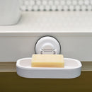 Stainless Steel Kitchen Bathroom Shower Shelf Storage Suction Basket Rac OZT