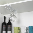 White Wine Glass Holder Hanging Rack Bar Hanger Shelves Decoration Singl IPT