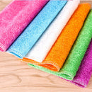 Bamboo Fiber Dishcloth Kitchen Washing Cleaning Towel Dish Cloth Random UBG