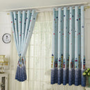 Castle Printing Home Curtains Window BlindsThermal Blackout FR Living Room TZH