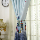 Castle Printing Home Curtains Window BlindsThermal Blackout FR Living Room TZH