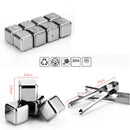 4x Whisky Wine Bear Cooler Stainless Steel Ice Cube Physical Cooling Too KQC