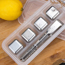 4x Whisky Wine Bear Cooler Stainless Steel Ice Cube Physical Cooling Too KQC