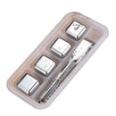 4Pcs Whisky Wine Bear Cooler Stainless Steel Ice Cube Physical Cooling Too DHN