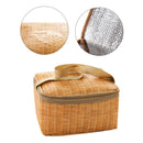 Bags Picnic Insulated Thermal Waterproof Lunch Bag Woven Imitation Rattan ZFB