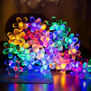 7M 50 LED Cherry Blossoms Peach Flower String Fairy Lights Christmas KXS