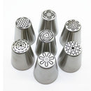 7Pcs Russian Tulip Flower Cake Icing Piping Nozzles Decorating Tips Baking FIL