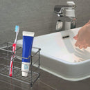Bathroom Toothbrush Toothpaste Dispense Holder Razor Stand Stainless Steel