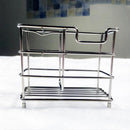 Bathroom Toothbrush Toothpaste Dispense Holder Razor Stand Stainless Ste QAB