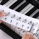 Transparent Piano 88 Keyboard Stickers Key Electronic Piano Note Stickers 5PCS