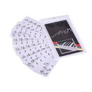 5PCS Transparent Piano 88 Keyboard Stickers Key Electronic Piano Note  FSI