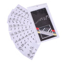 5PCS Transparent Piano 88 Keyboard Stickers Key Electronic Piano Note Stic CQX