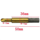 4 in 1 HSS Titanium Damaged Broken Screw Extractor Bolt Remover + Saw D KWC