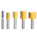 1 Set Straight Dado Router Bits Set 1/4 Inch Shank Trimming Cutter For Woo WGF