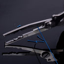 Stainless Steel Multi-Function Clamp Pliers Scissors Hook Fishing Gear Pes PFL