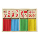 Children Kids Math Manipulatives Wooden Counting Sticks Teaching Supplie NFG