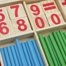 Children Kids Math Manipulatives Wooden Counting Sticks Teaching Supplies Sets