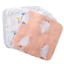 Square Cotton Plaid Children Baby Face Towel Soft Double Gauze Hand Towel