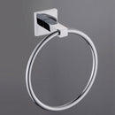 Household Stainless Steel Round Style Wall-Mounted Towel Ring Holder Hanger NEf