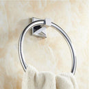 Household Stainless Steel Round Style Wall-Mounted Towel Ring Holder Hanger NEf