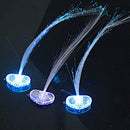 LED Light Up Hair Extensions Hairpin Fiber Optic Hair Clip Rave Party For Women