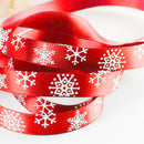 Red Grosgrain Ribbon Merry Xmas Tree Gifts Decorations for Gift or Hair-bows hgf